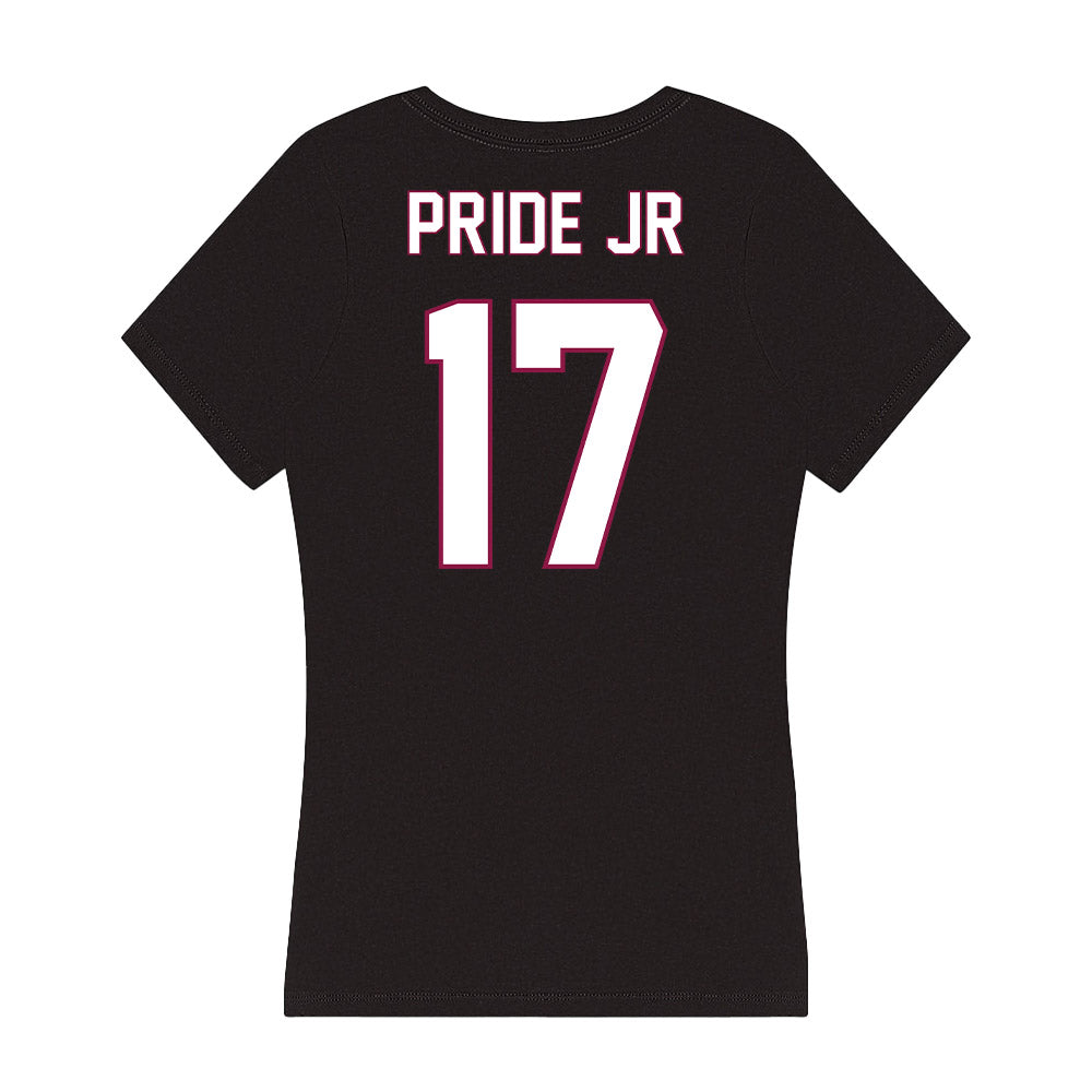 NMSU - NCAA Football : Tj Pride Jr - Women's V-Neck T-Shirt-1