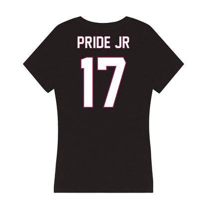NMSU - NCAA Football : Tj Pride Jr - Women's V-Neck T-Shirt-1