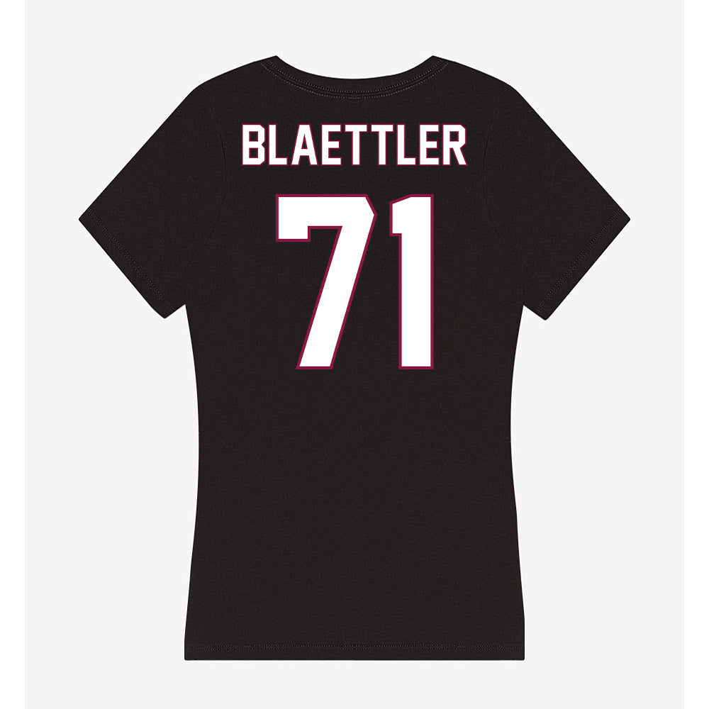 NMSU - NCAA Football : Evan Blaettler - Women's V-Neck T-Shirt-1