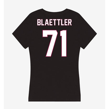 NMSU - NCAA Football : Evan Blaettler - Women's V-Neck T-Shirt-1