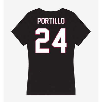 NMSU - NCAA Women's Soccer : Daniela Portillo - Women's V-Neck T-Shirt-1