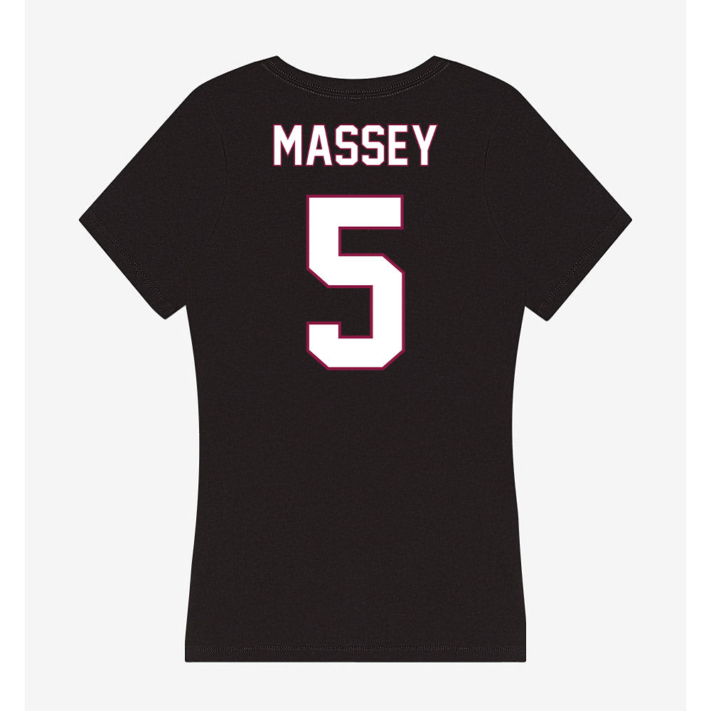 NMSU - NCAA Baseball : Noah Massey - Women's V-Neck T-Shirt-1