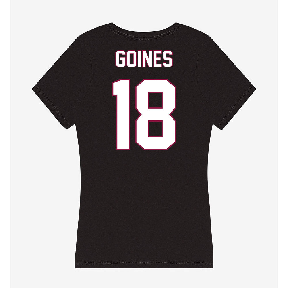 NMSU - NCAA Football : Joshua Goines - Women's V-Neck T-Shirt-1