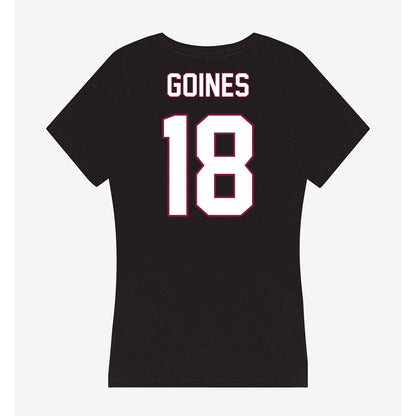NMSU - NCAA Football : Joshua Goines - Women's V-Neck T-Shirt-1