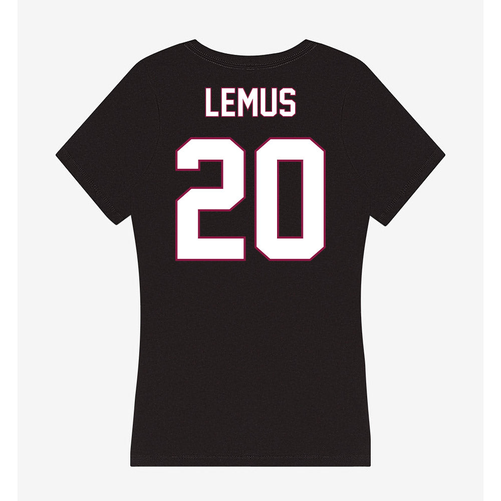 NMSU - NCAA Softball : Kalena Lemus - Women's V-Neck T-Shirt-1
