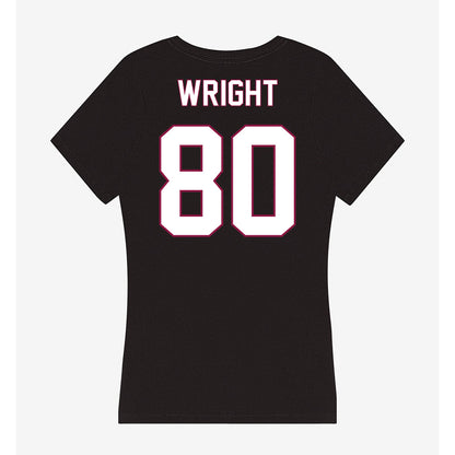 NMSU - NCAA Football : Izeyah Wright - Women's V-Neck T-Shirt-1