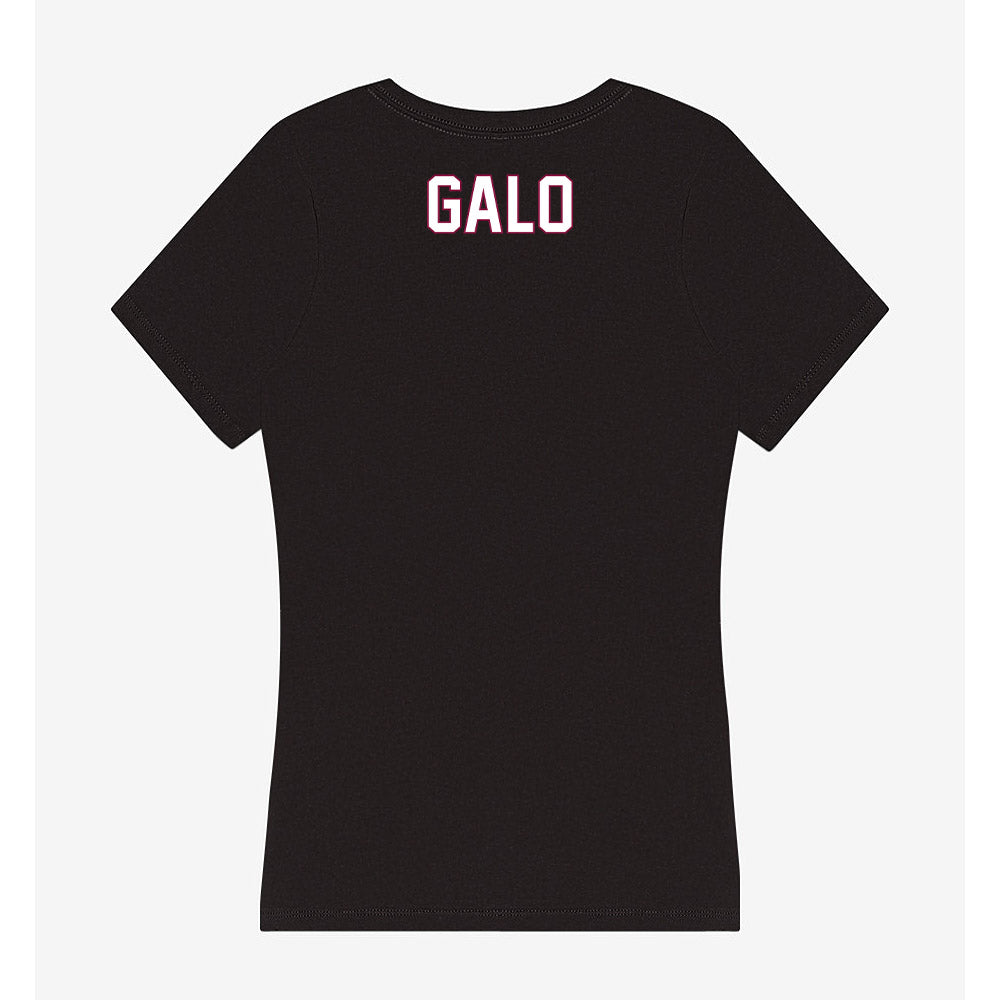 NMSU - NCAA Women's Swimming & Diving : Estel Galo - Women's V-Neck T-Shirt-1