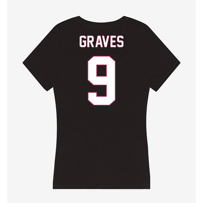 NMSU - NCAA Football : Terrione Graves - Women's V-Neck T-Shirt-1