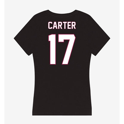 NMSU - NCAA Football : Raylon Carter - Women's V-Neck T-Shirt-1