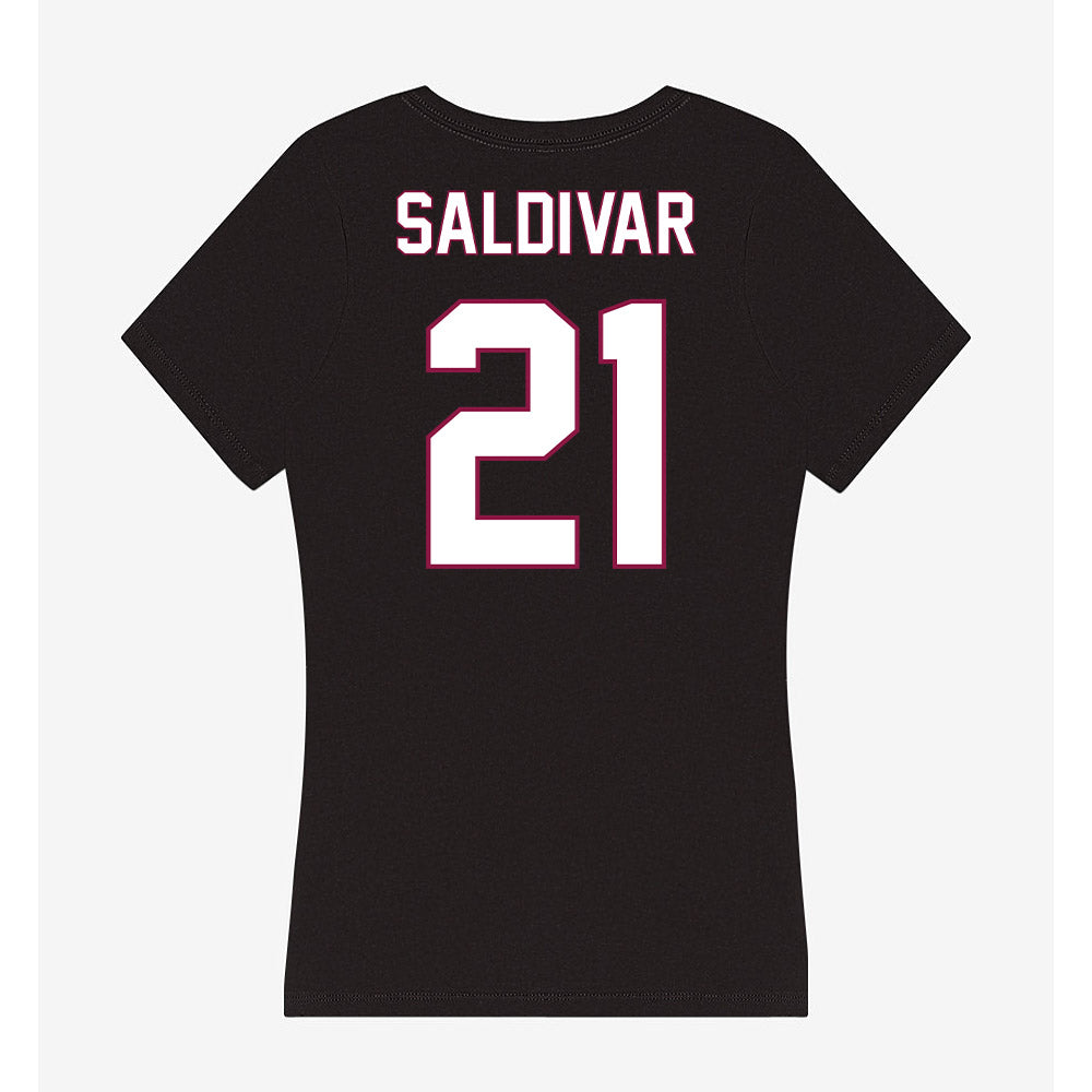 NMSU - NCAA Women's Volleyball : Lilliana Saldivar - Women's V-Neck T-Shirt-1