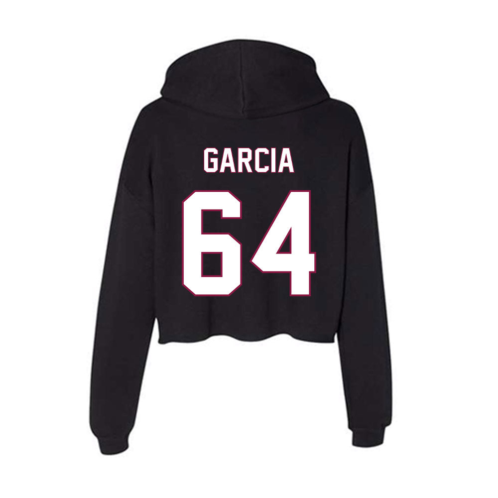 NMSU - NCAA Football : Sam Garcia - Women's Crop Fleece Hoodie-1