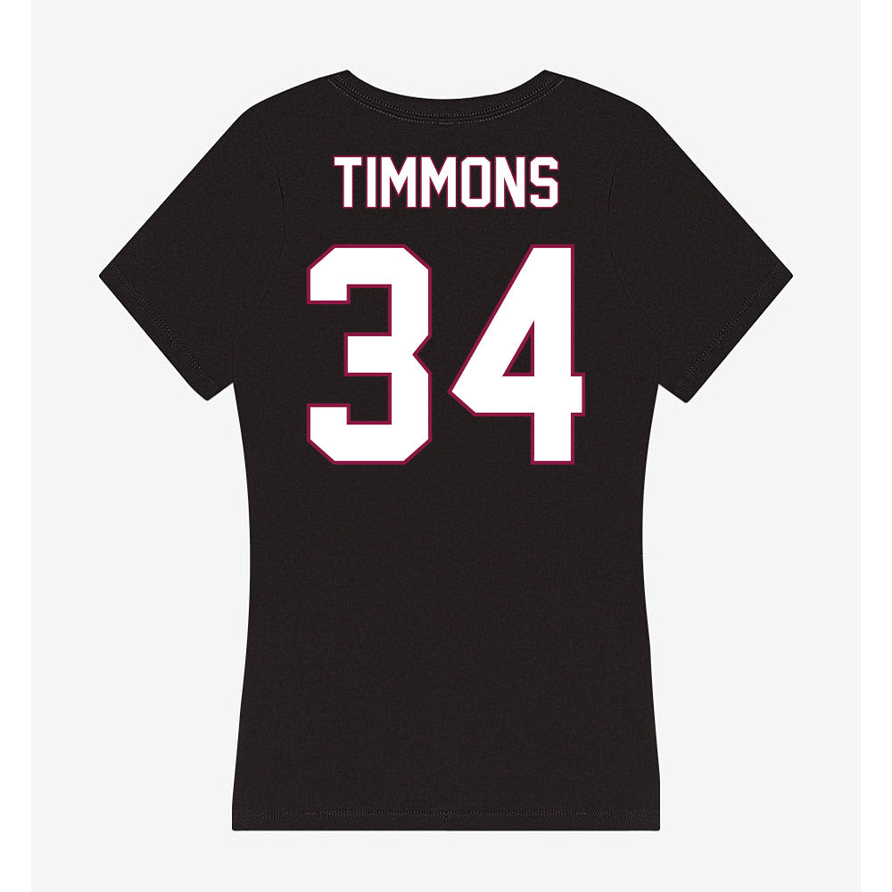 NMSU - NCAA Baseball : Carson Timmons - Women's V-Neck T-Shirt-1
