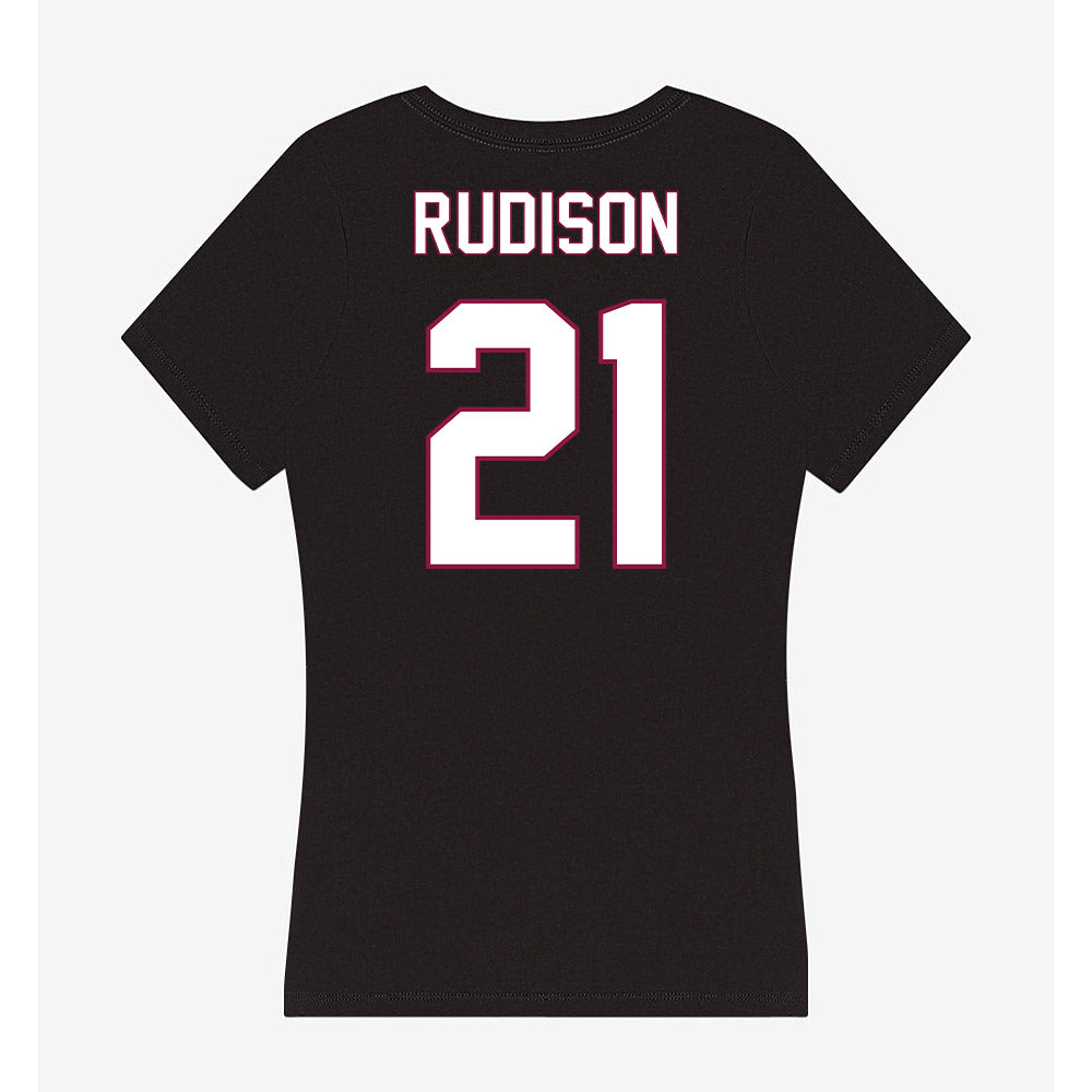 NMSU - NCAA Football : Isaiah Rudison - Women's V-Neck T-Shirt-1