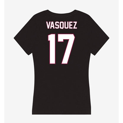 NMSU - NCAA Women's Volleyball : Jazlyn Vasquez - Women's V-Neck T-Shirt-1