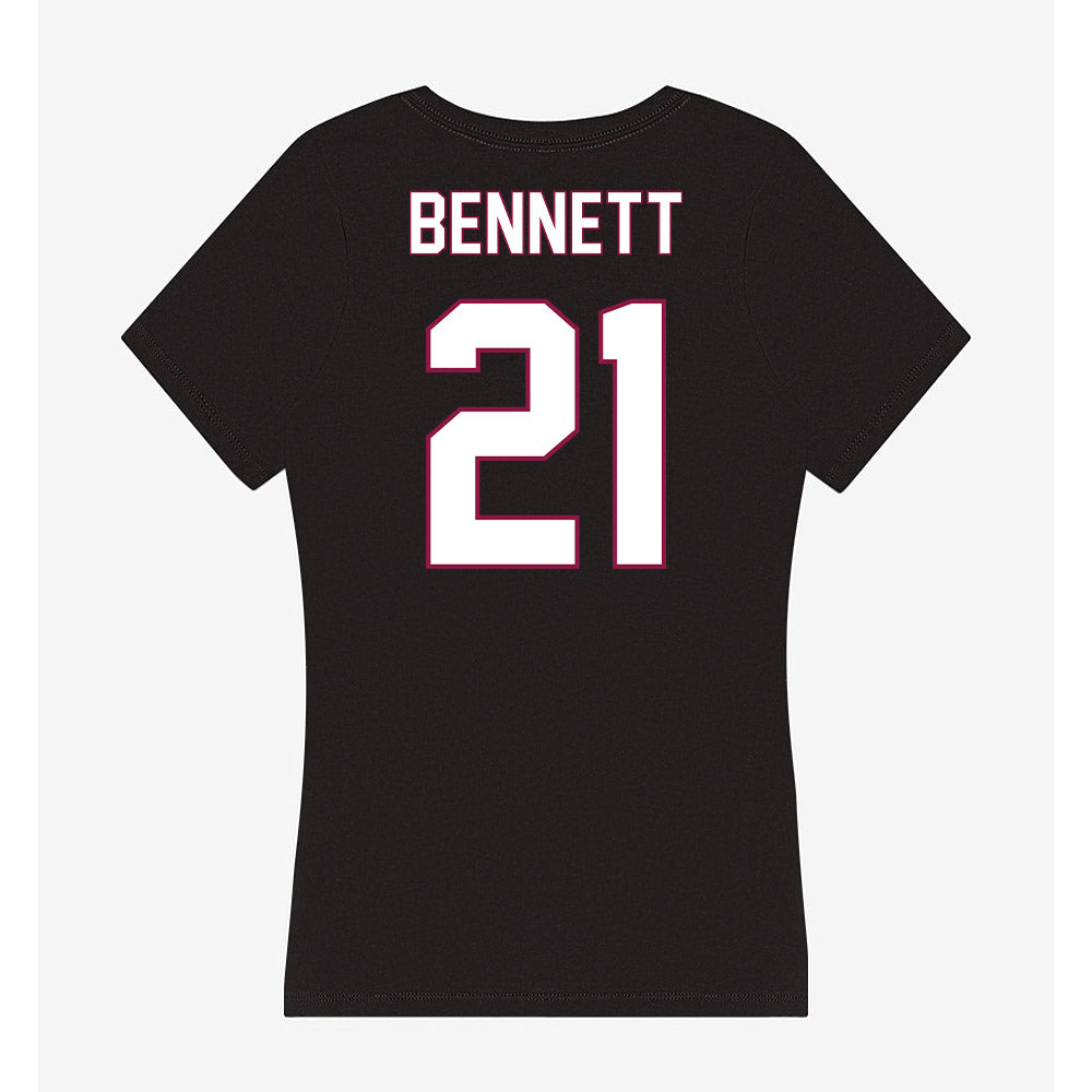 NMSU - NCAA Softball : Taryn Bennett - Women's V-Neck T-Shirt-1