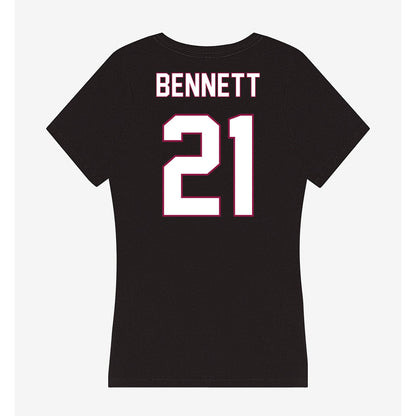 NMSU - NCAA Softball : Taryn Bennett - Women's V-Neck T-Shirt-1