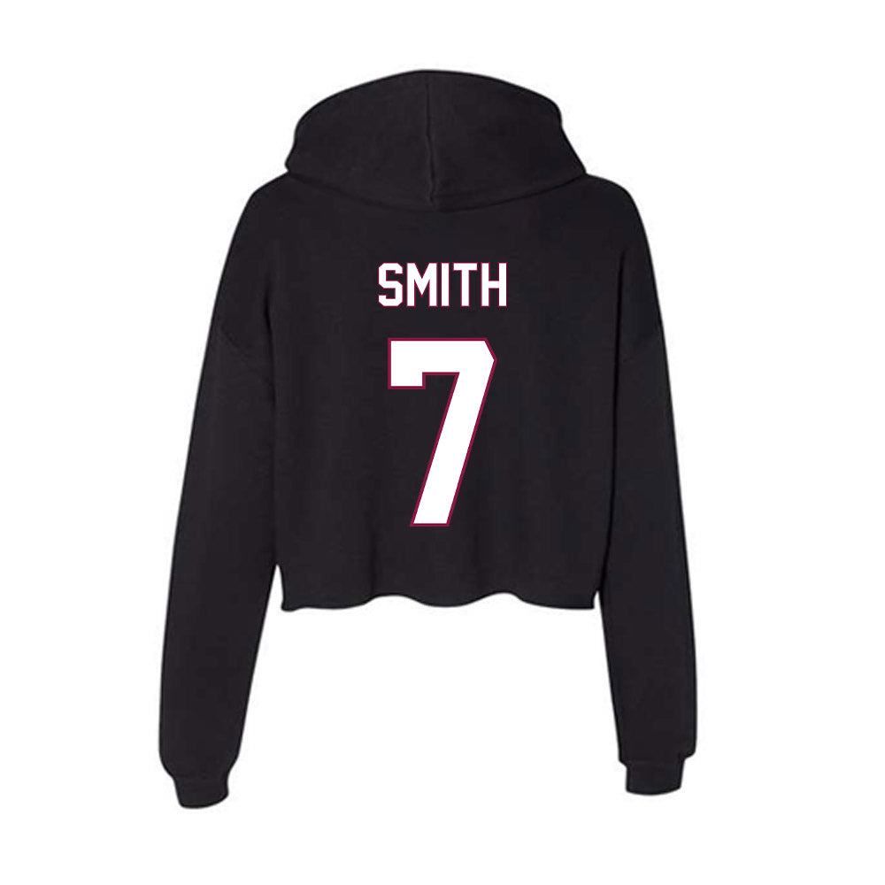 NMSU - NCAA Women's Soccer : Thalia Smith - Women's Crop Fleece Hooded Sweatshirt-1