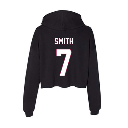 NMSU - NCAA Women's Soccer : Thalia Smith - Women's Crop Fleece Hooded Sweatshirt-1