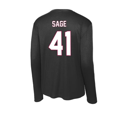 NMSU - NCAA Football : Braydyn Sage - Activewear Long Sleeve T-Shirt-1