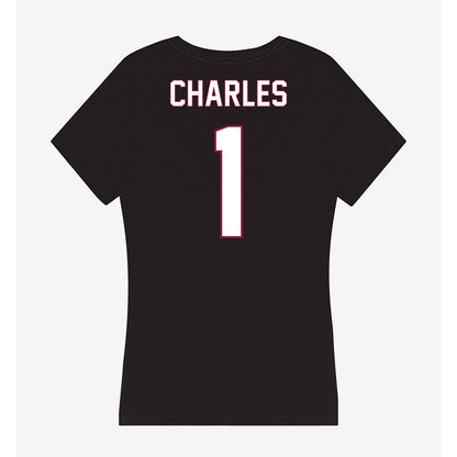 NMSU - NCAA Football : Josiah Charles - Women's V-Neck T-Shirt-1
