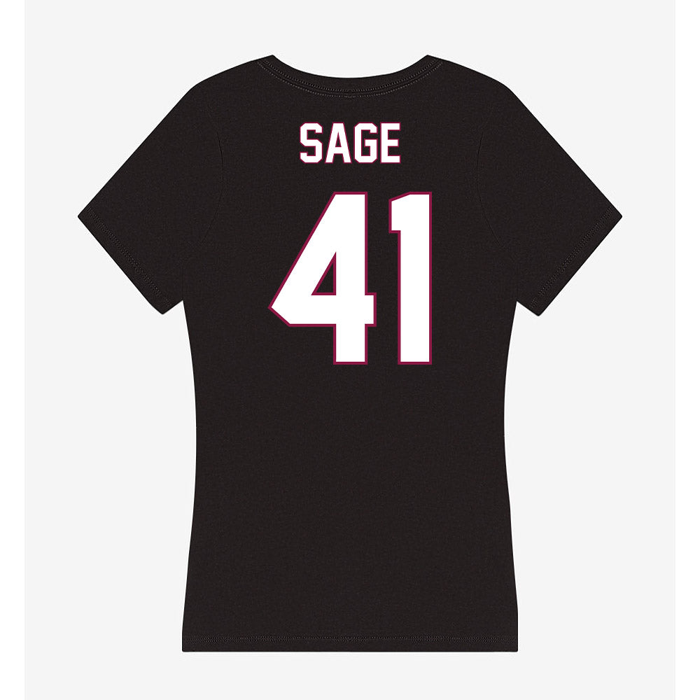 NMSU - NCAA Football : Braydyn Sage - Women's V-Neck T-Shirt-1
