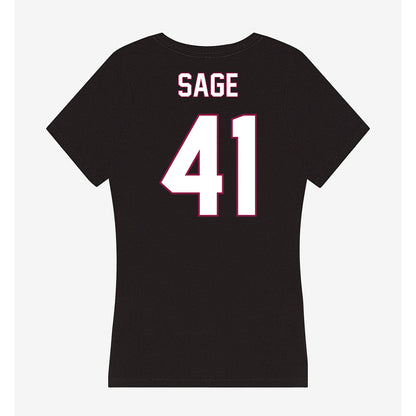 NMSU - NCAA Football : Braydyn Sage - Women's V-Neck T-Shirt-1
