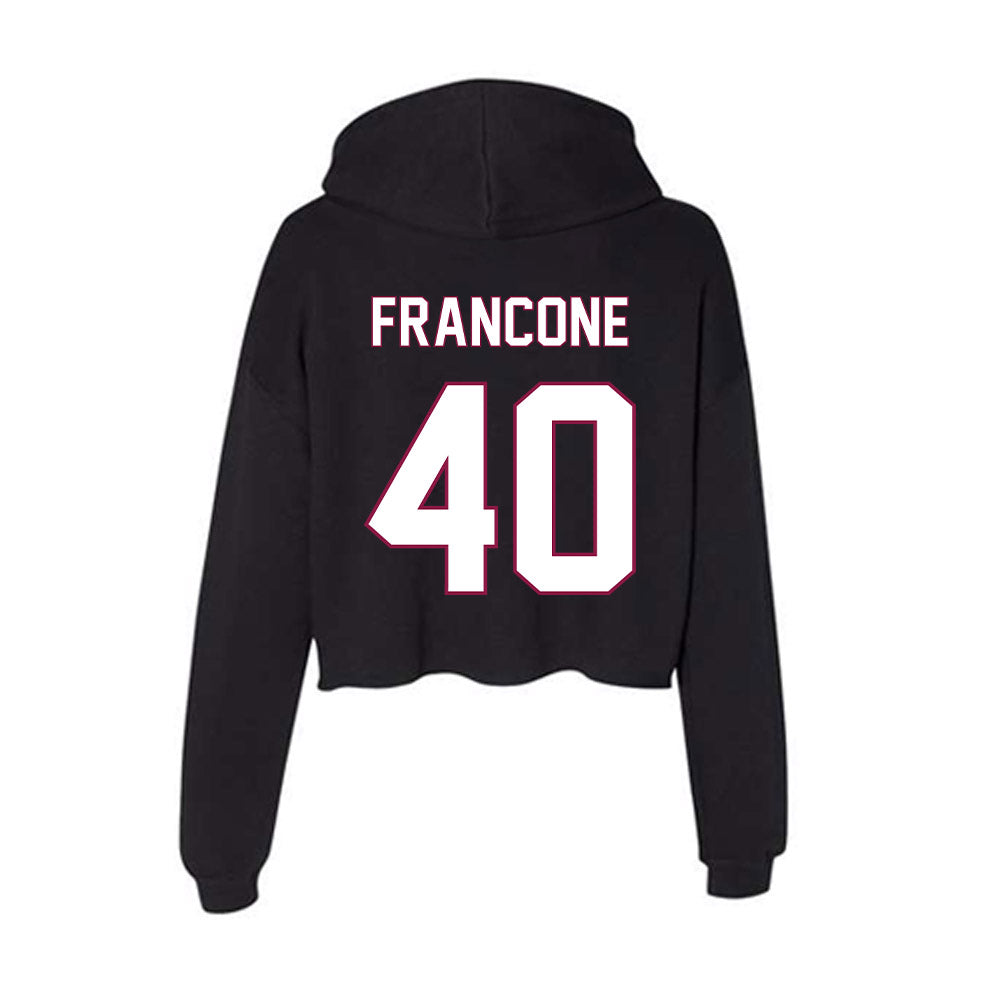 NMSU - NCAA Football : Kyah Francone - Women's Crop Fleece Hoodie-1