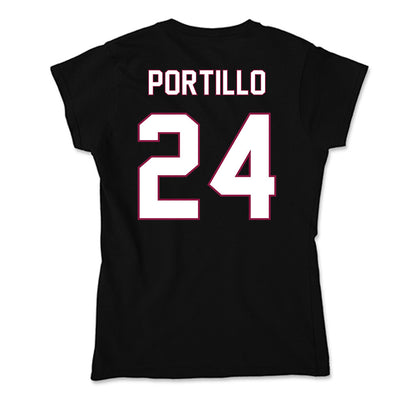 NMSU - NCAA Women's Soccer : Daniela Portillo - Soft Style Women’s T-Shirt-1