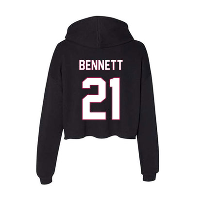 NMSU - NCAA Softball : Taryn Bennett - Women's Crop Fleece Hoodie-1