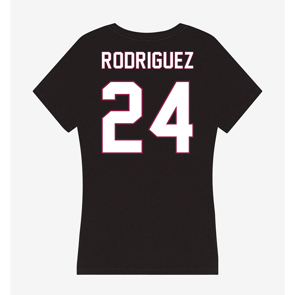NMSU - NCAA Softball : Zantelle Rodriguez - Women's V-Neck T-Shirt-1