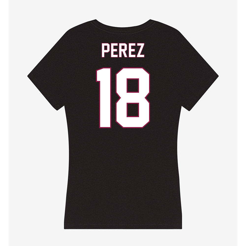 NMSU - NCAA Softball : Destiny Perez - Women's V-Neck T-Shirt-1
