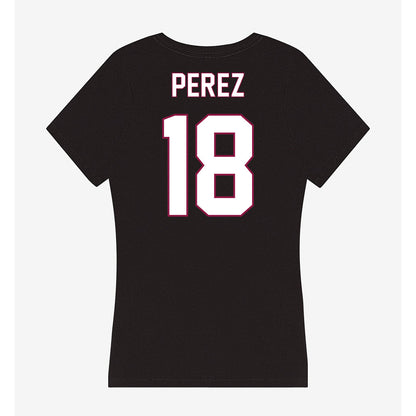 NMSU - NCAA Softball : Destiny Perez - Women's V-Neck T-Shirt-1