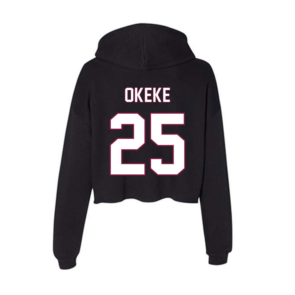 NMSU - NCAA Football : Obinna Okeke - Women's Crop Fleece Hoodie-1