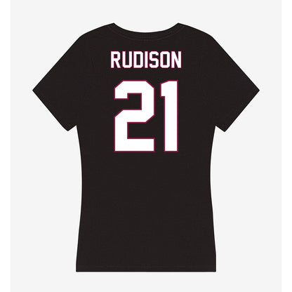 NMSU - NCAA Football : Isaiah Rudison - Women's V-Neck T-Shirt-1