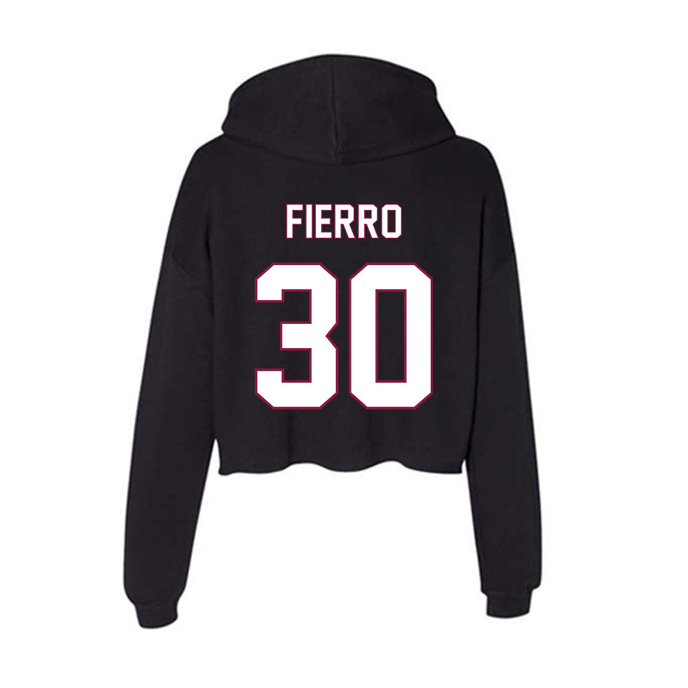 NMSU - NCAA Women's Soccer : Joselyn Fierro - Women's Crop Fleece Hooded Sweatshirt-1