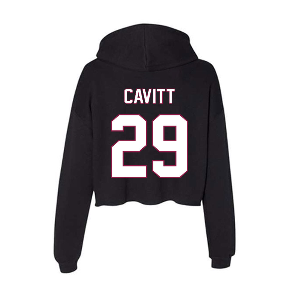 NMSU - NCAA Women's Soccer : Marlee Cavitt - Women's Crop Fleece Hoodie-1