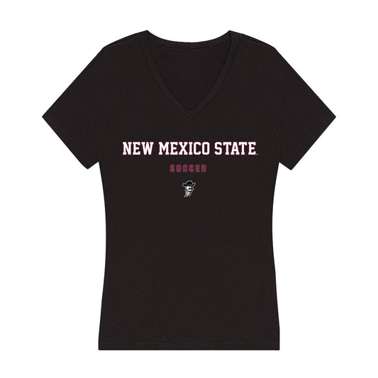 NMSU - NCAA Women's Soccer : Filucca Daugaard - Women's V-Neck T-Shirt-0