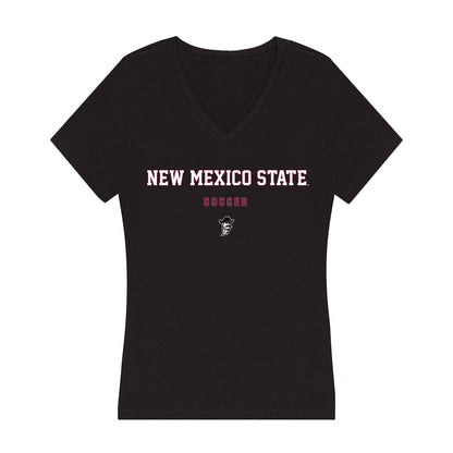 NMSU - NCAA Women's Soccer : Joselyn Fierro - Women's V-Neck T-Shirt-0