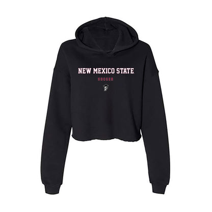 NMSU - NCAA Women's Soccer : Thalia Smith - Women's Crop Fleece Hooded Sweatshirt-0