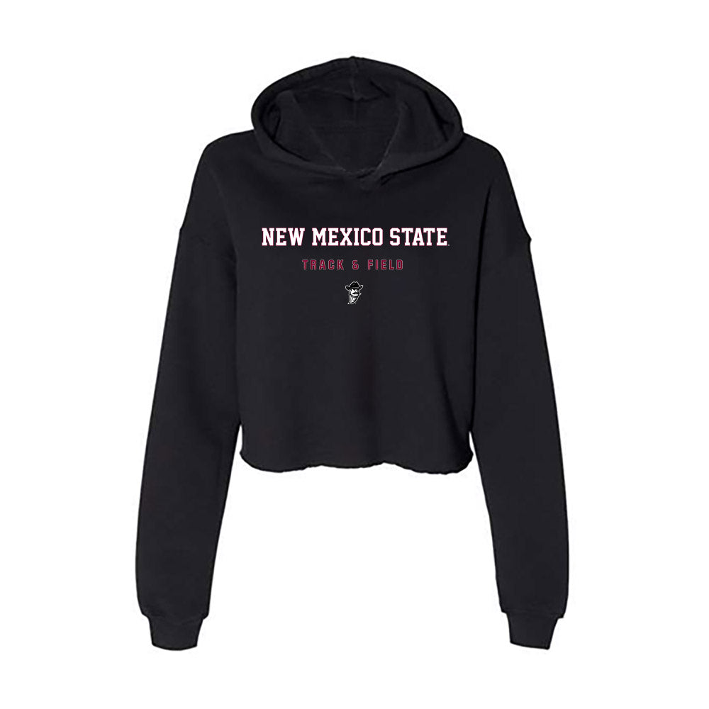 NMSU - NCAA Women's Track & Field : Presley Edwards - Women's Crop Fleece Hoodie-0