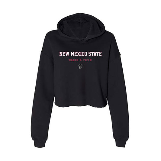 NMSU - NCAA Women's Track & Field : Kamryn Cadle - Women's Crop Fleece Hoodie-0