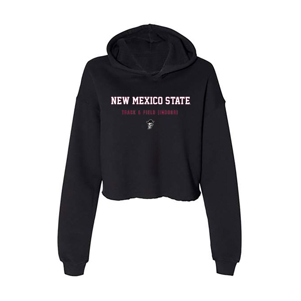 NMSU - NCAA Women's Track & Field : T'Erica Boyd - Women's Crop Fleece Hoodie-0