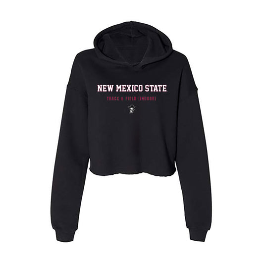 NMSU - NCAA Women's Track & Field : T'Erica Boyd - Women's Crop Fleece Hoodie-0