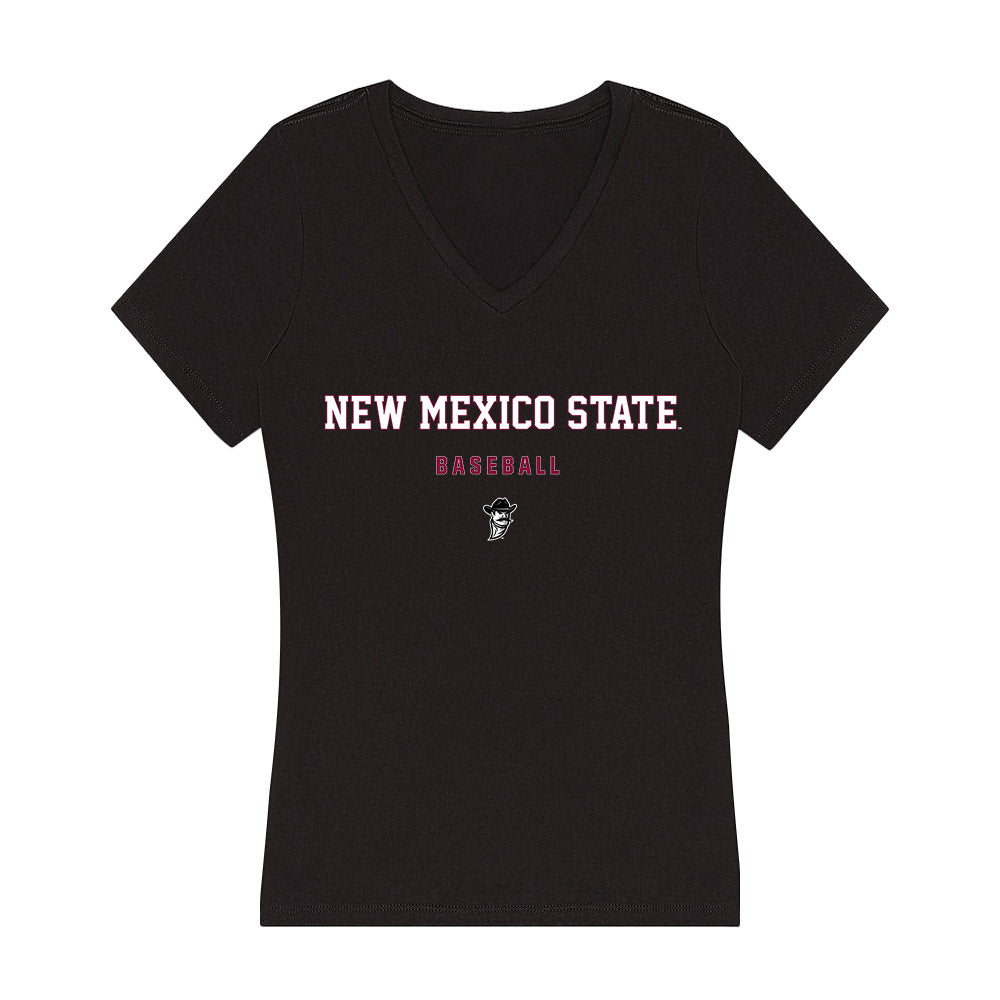 NMSU - NCAA Baseball : Aidan Lombardi - Women's V-Neck T-Shirt-0