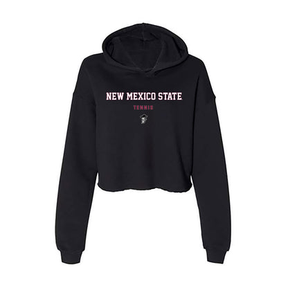 NMSU - NCAA Men's Tennis : Roko Stipetic - Women's Crop Fleece Hoodie-0