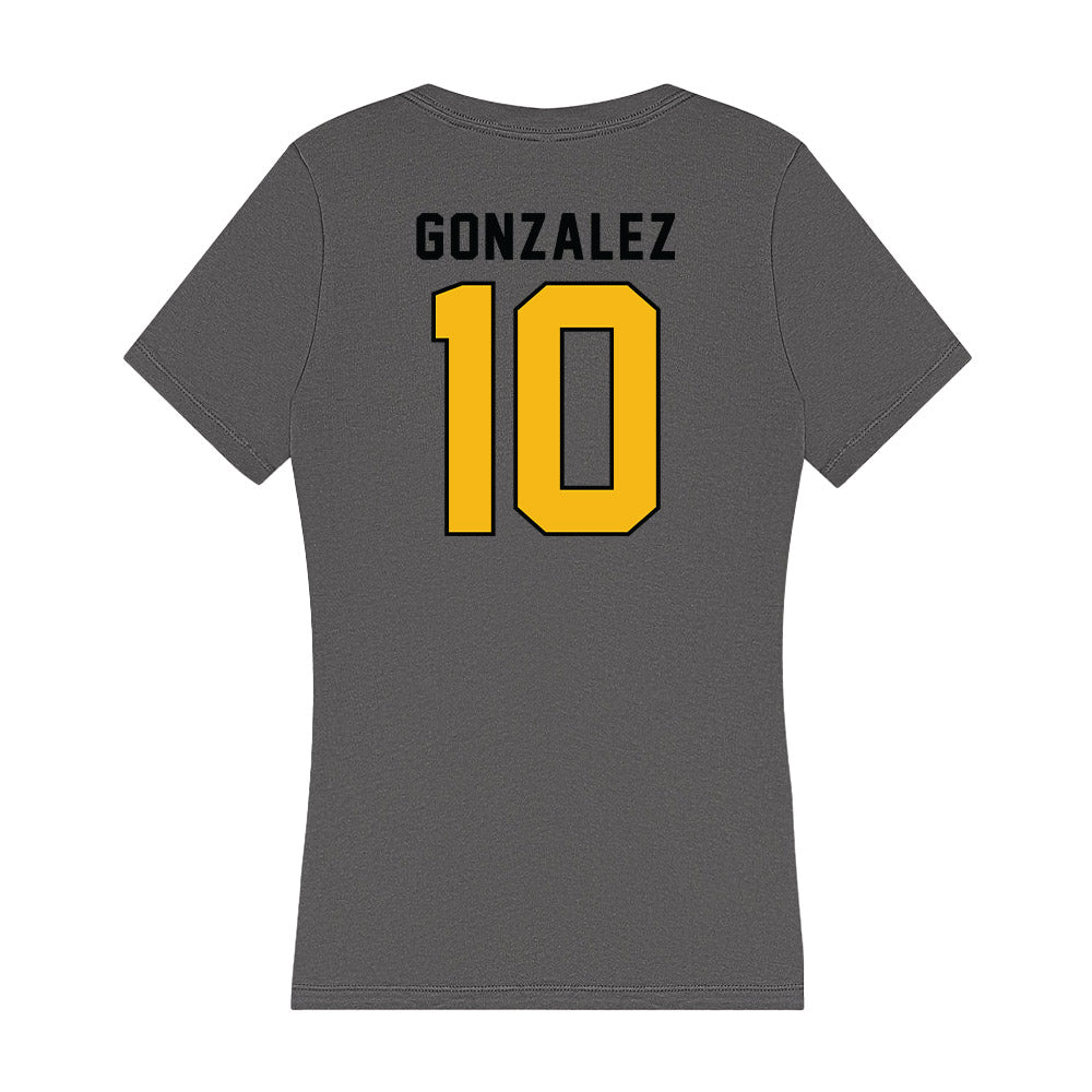 Idaho - NCAA Men's Basketball : Kristian Gonzalez - Women's V-Neck T-Shirt-1