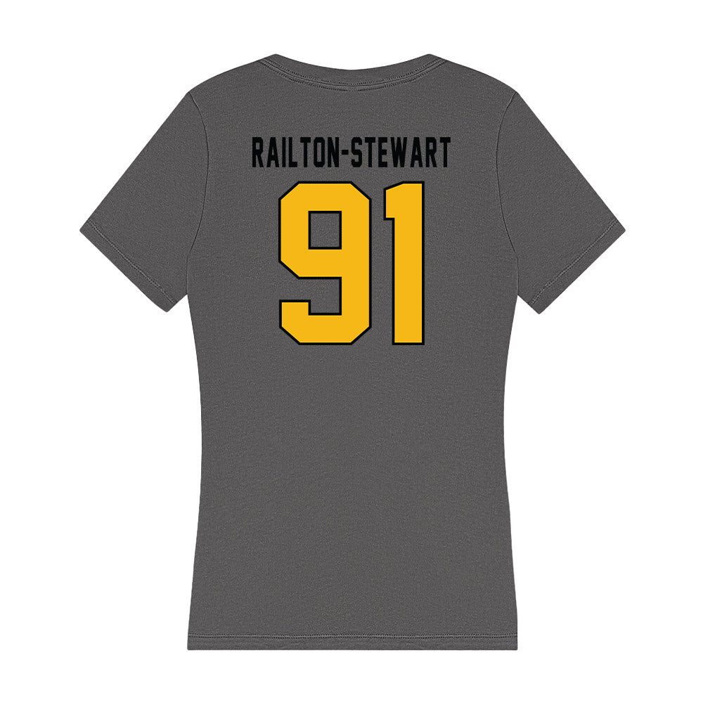 Idaho - NCAA Football : Malakai Railton-Stewart - Women's V-Neck T-Shirt-1
