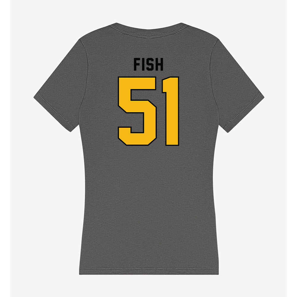 Idaho - NCAA Football : Shepard Fish - Women's V-Neck T-Shirt-1