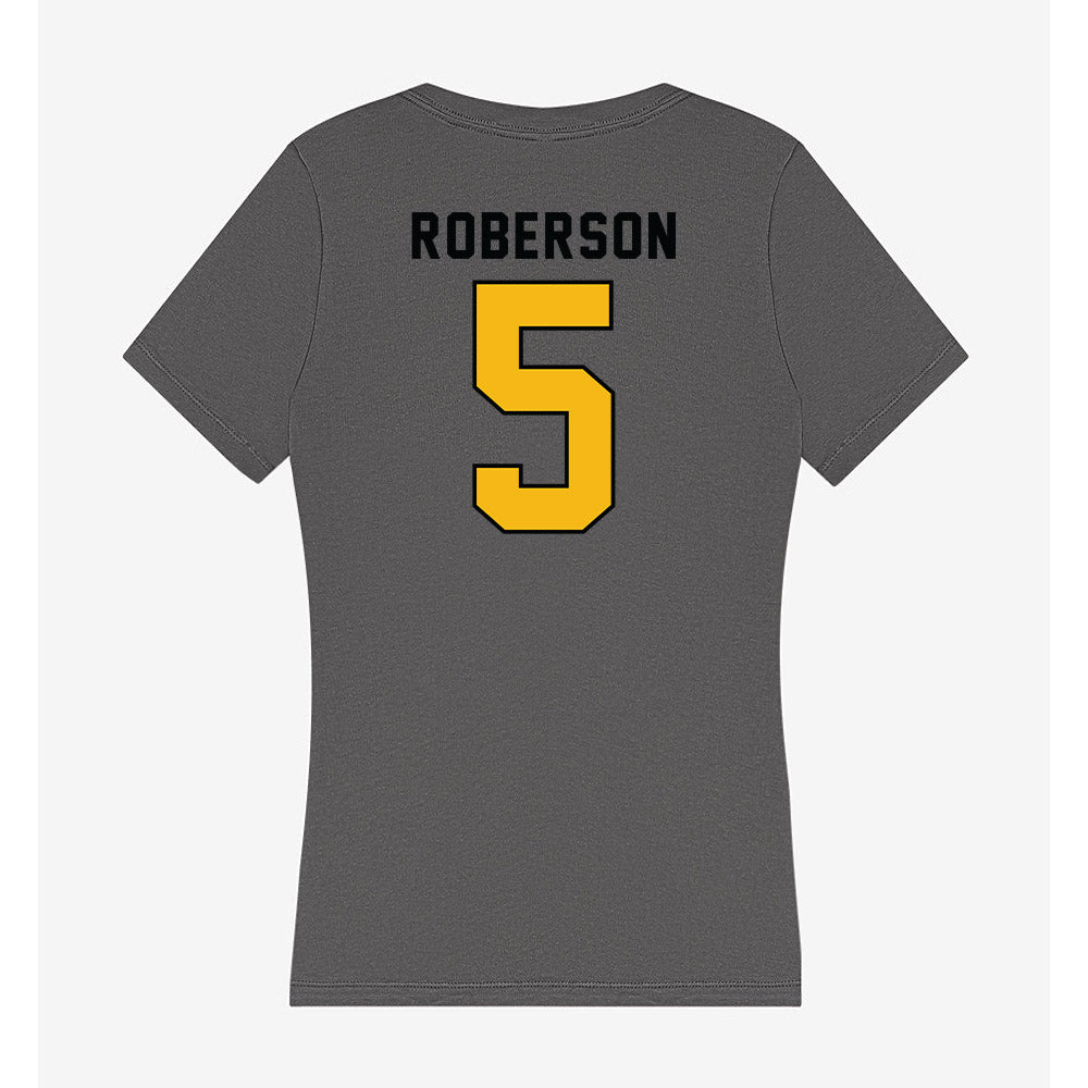 Idaho - NCAA Football : Mika Roberson - Women's V-Neck T-Shirt-1