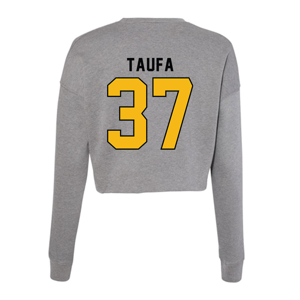 Idaho - NCAA Football : Ocean Taufa - Women's Cropped Crew Fleece-1
